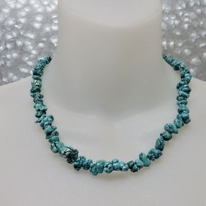 Vintage Genuine Gemstone Bead Statement Necklace